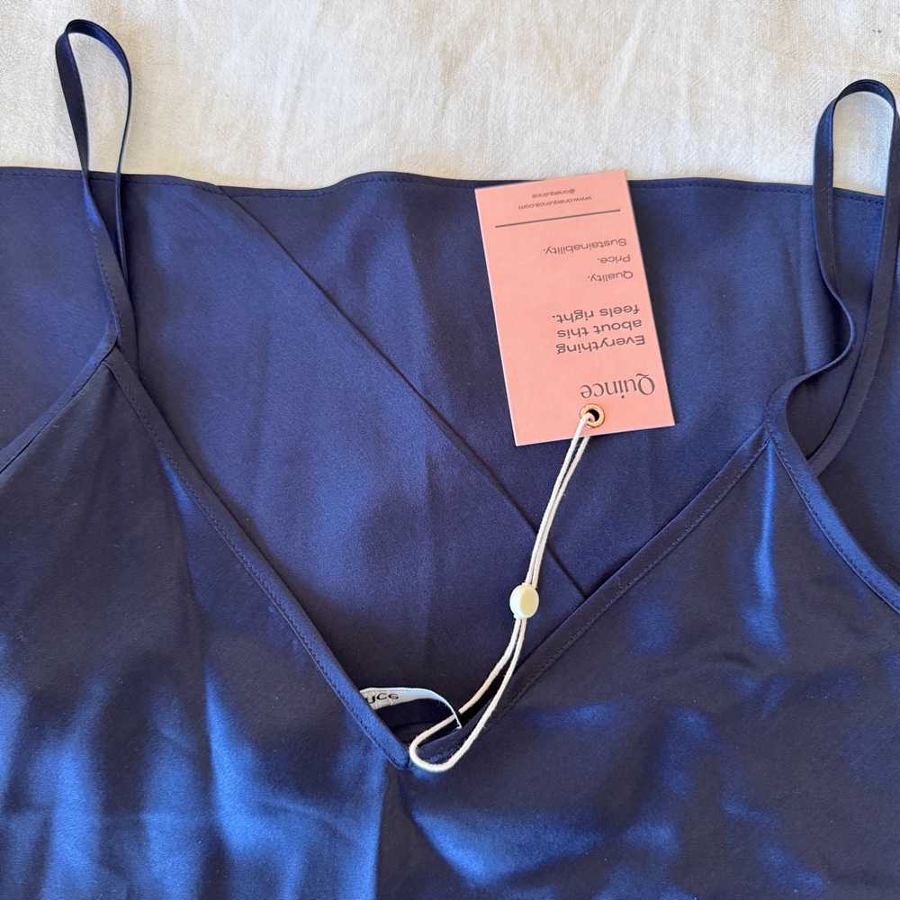 Quince Navy Blue Dress - Picture 3 of 7